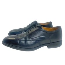 Johnston  Murphy Black Leather Wing TIp Men's Shoes Size 10