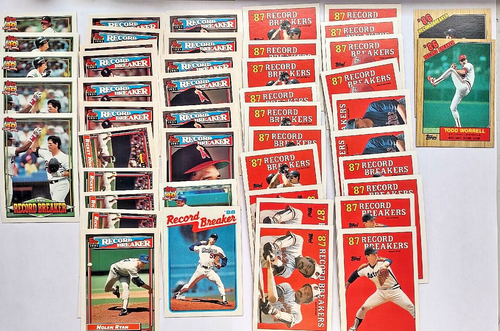 1987-1992 Topps Record Breakers Baseballkarte Lot 46 Nolan Ryan Eddie Murray