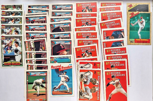 Lote de 46 tarjetas de béisbol Topps Record Breakers 1987-1992 de Nolan Ryan Eddie Murray - Imagen 1 de 17