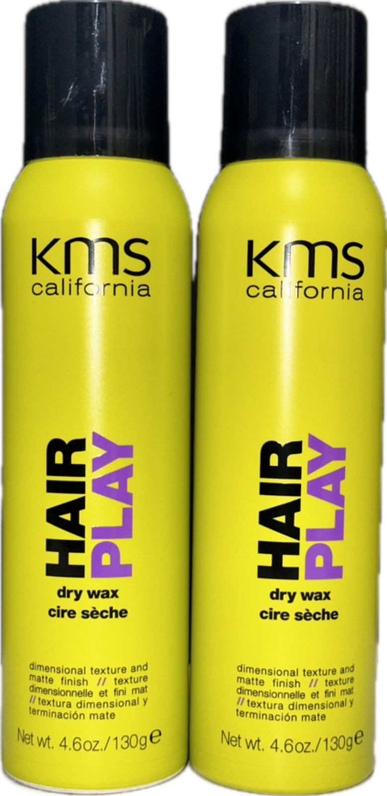 2 / 4.6 oz Kms california hair play dry wax