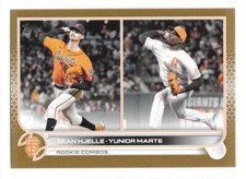 2022 Topps Update Sean Hjelle & Yunior Marte US246 Gold Border #0576/2022