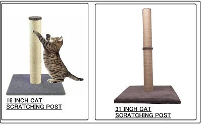 Katzenkratzbaum, Spielständer Kätzchen, Sisalstange & Teppich stabil Bas 16'' & 31''