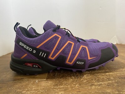 Keep Running KR Speed Purple Sports Trainers Shoes Unisex Size 41 US 