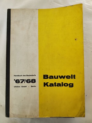 Aus einer Auflösung: Bauwelt Katalog '67/68 Handbuch des Baubedarfs