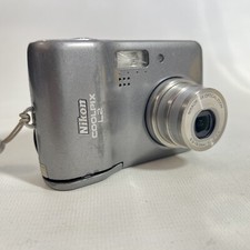 Nikon Coolpix L2 Digital Camera Silver 6MP 3X Zoom Tested Works