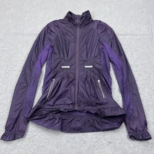 Lululemon Run Wild Jacket Womens 4 Purple Grape Full Zip Lightweight W4550S