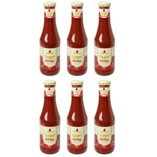 Zwergenwiese Bio Curry Ketchup 6 x 500ml - würzig-scharf, vegan, glutenfrei, Bio