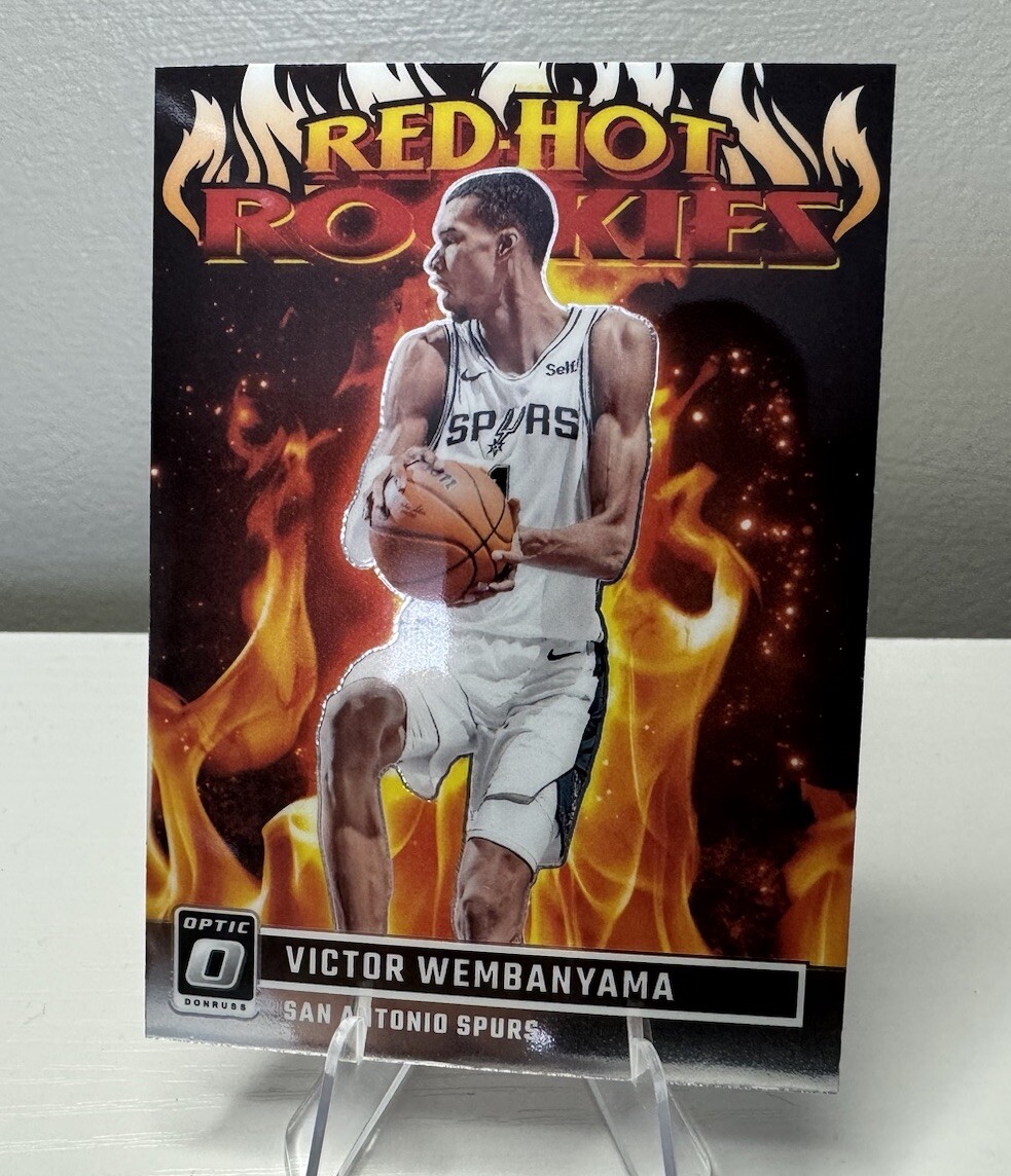 Victor Wembanyama 2023-24 Panini Donruss Optic Red Hot Rookies RC #2 Spurs