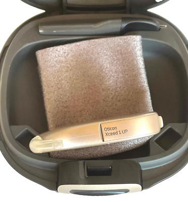 Used,  1x Oticon Xceed  1BTE UP BTE, Made for iPhone, Beige  Color