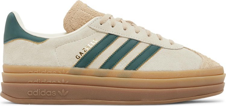 adidas Womens Gazelle Bold 'Cream Collegiate Green' ID7056 In Stock