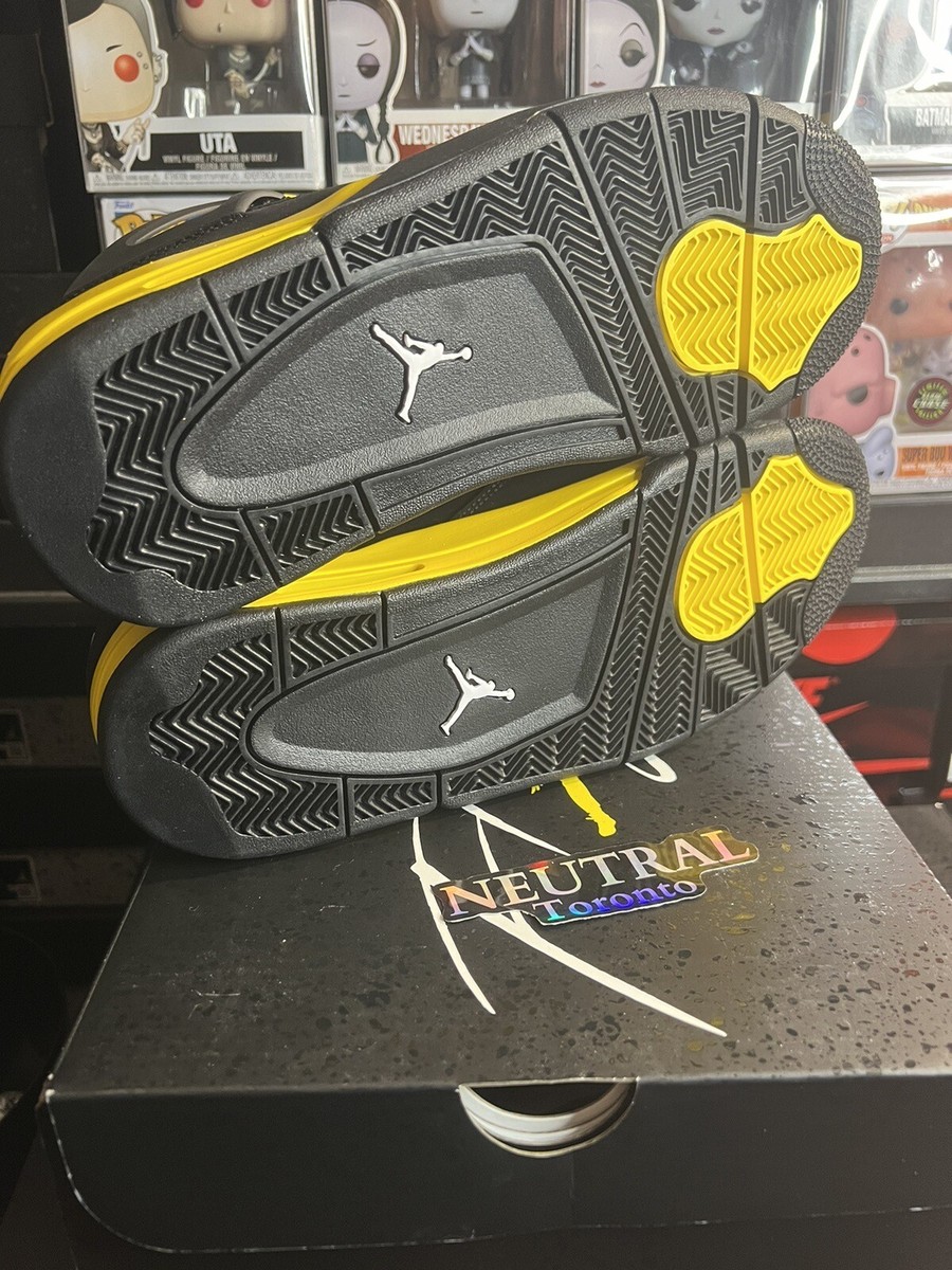 Air Jordan 4 Retro 'Thunder' 2023 Sizes 4-12 MENS GS Yellow