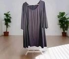 Womens 3X Gray Knee Length Dress: As U Wish