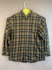 Roundtree  Yorke Plaid Long Sleeve Button Down Shirt Large
