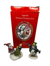 Vintage 1998 Ingrid's The Megawatt Tree Wintree Christmas Eve Figurines
