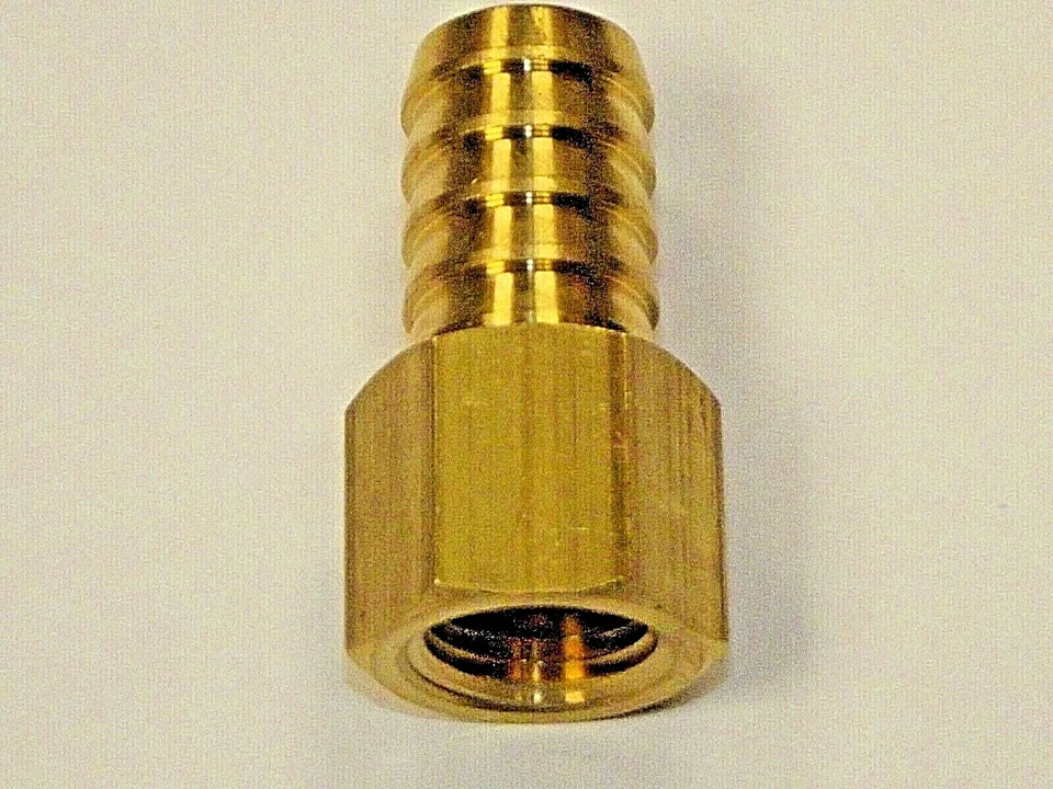 AIGNEP Brass Female BSP Straight Hosetail Connectors, Barbed connecting Hose tails,