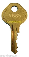 Master Lock Padlock 1525 1585 2010 2076 Control Key OEM Original Master Key V685