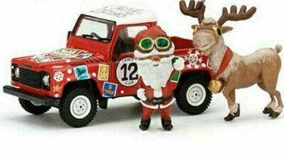 MINI GT LAND ROVER DEFENDER 90 PICKUP w/FIGURES LIMITED EDITION