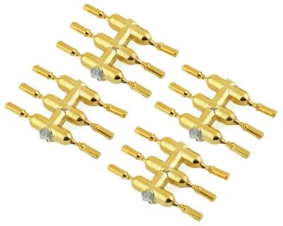 DS Racing Drift Element Scale Lug Nuts (Gold Chrome) (24) (Long) [DSC-DEN-2GC]