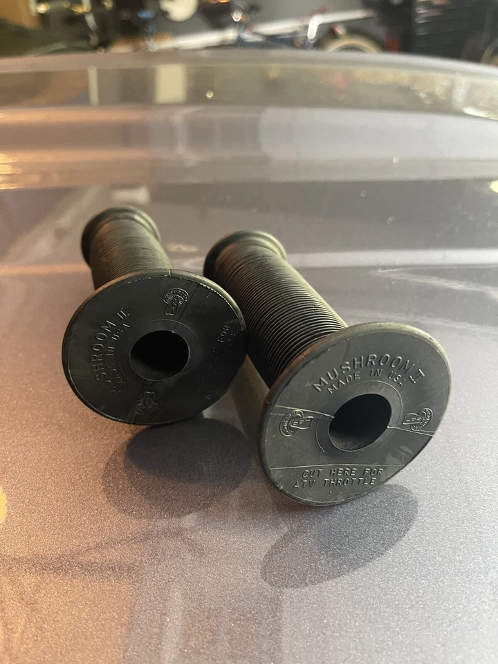 Vintage Old School, ODI Mushroom BMX Bicycle Grips, Black Oakley F1 B1 - Image 3 of 3