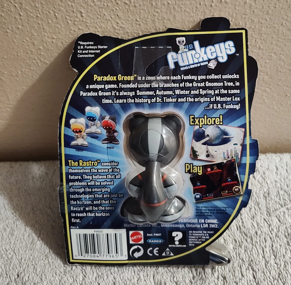 New UB Funkeys Rastro VERY RARE BLACK & RED Paradox Green Series - Discontinued - Image 2 of 2