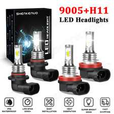 For 2010 2011 2012 2013 Mazda 3 - 6000k Led Headlight Bulbs High Low Beam Kit 4x For 2010 2011 2012 2013 Mazda 3 - 6000k Led Headlight Bulbs High Low Beam Kit 4x