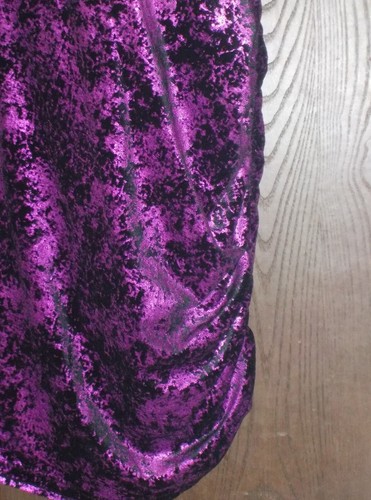 Marciano Dress Size Large Purple NWT Velvet Sleeveless V Neck Open Back RV $158 - Picture 4 of 6