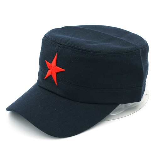 Men Cotton Army Cap Military Patrol Cadet Hat Sports Driving Adjustable Red Star - Picture 17 of 21