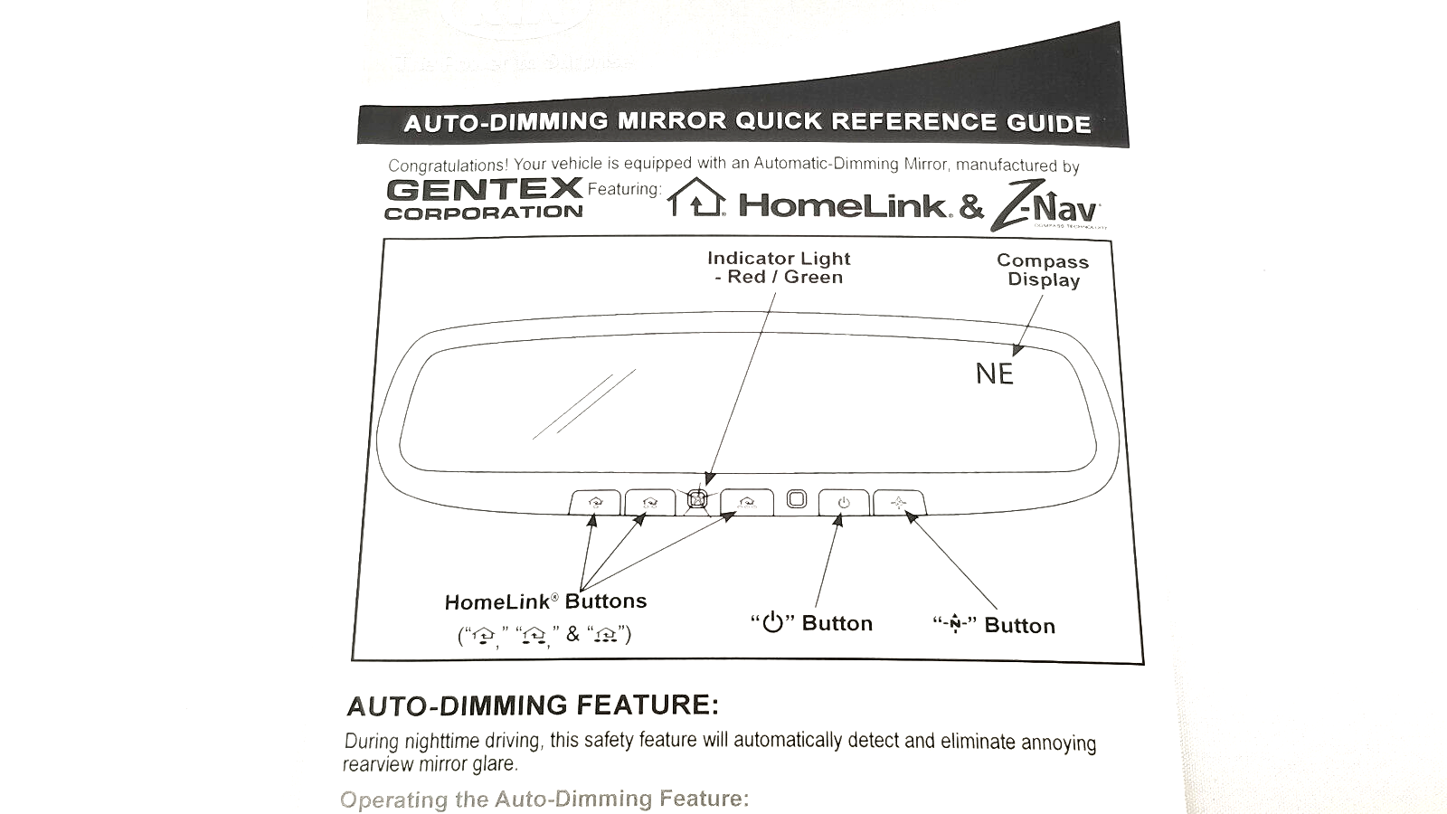 Genuine Kia Auto Dimming Mirror with Homelink & Compass A9062ADUP0 for sale online eBay