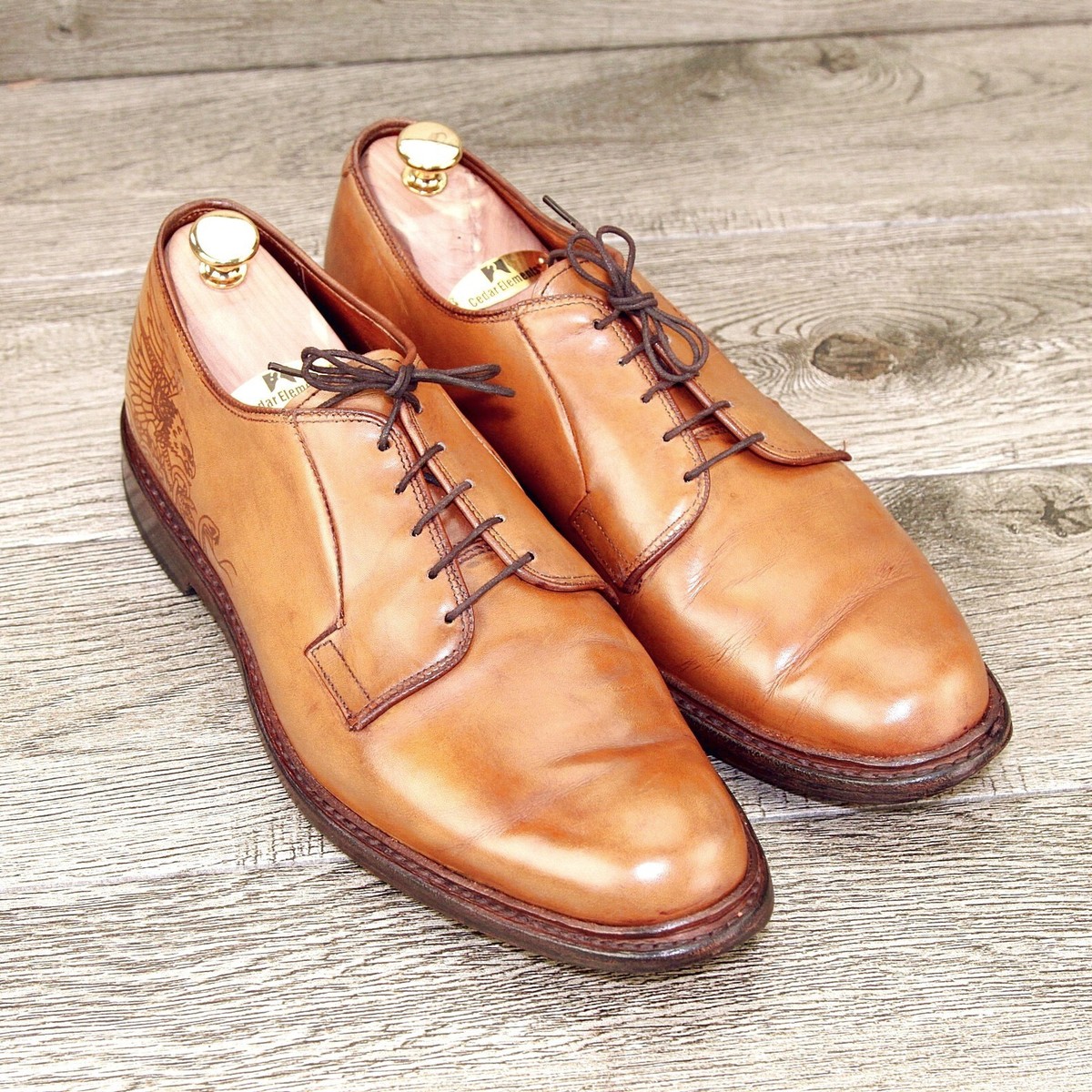 Allen Edmonds THREE KINGS 10.5 D Walnut * with new Cedar  display picture 2