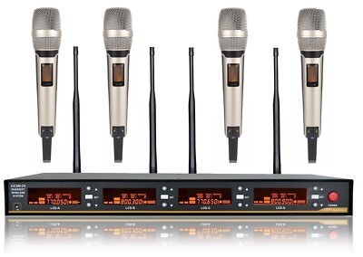 UHF 4 Channel Wireless Microphone System for Sennheiser g3 Wireless SKM 9000 mic