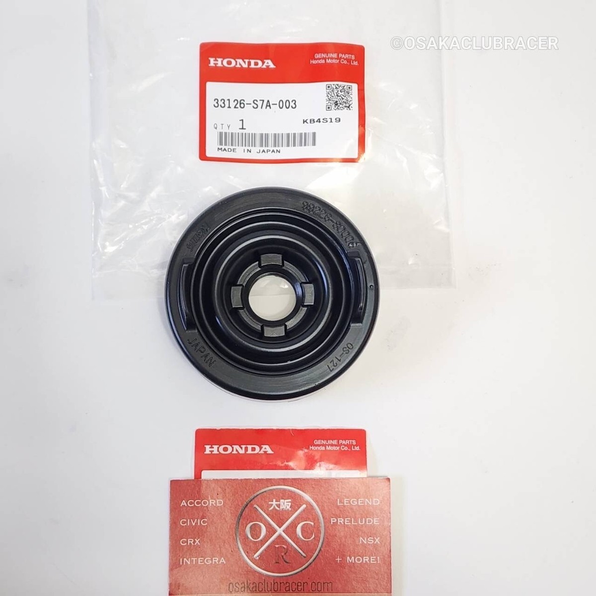 Genuine OEM Honda Headlight Bulb Cover Rubber Seal 33126-S7A-003