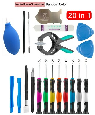 20 in 1 Mobile Phone Screen Opening Repair Tools Kit Screwdriver Set ...