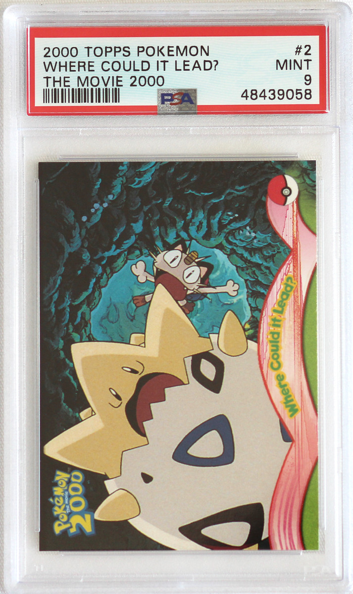 Topps Pokemon The Movie 2000 #2 Where Could It Lead? PSA 9 Card MINT! Free Ship!