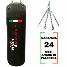 Sacco Boxe Pieno Nero 50 kg Sacco da Allenamento Pugilato MMA Kick Boxing
