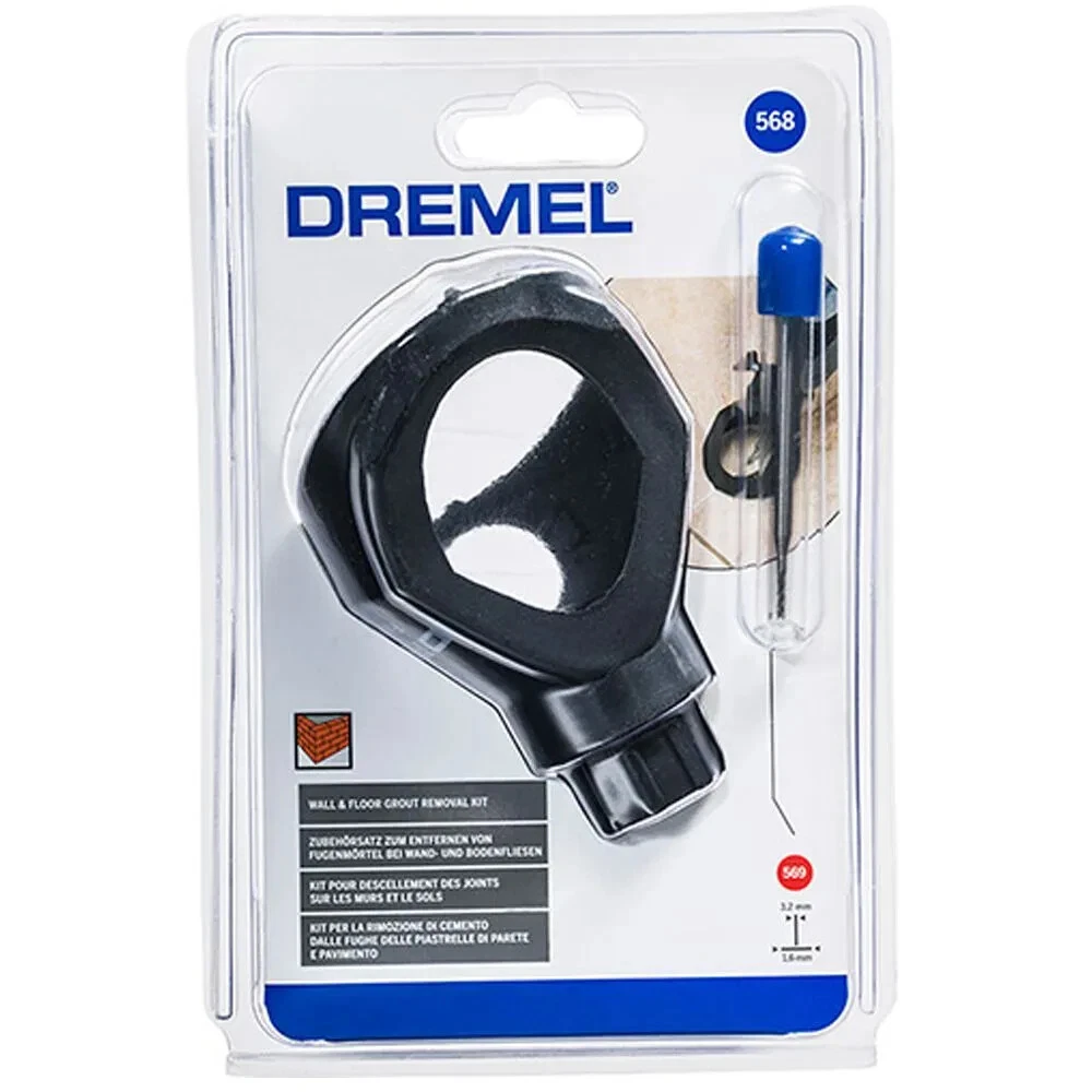 Dremel 568 Wall Floor Grout Removal Kit with Bit 569 2615056832 New