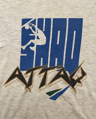 Vintage 90s Reebok Shaq Attaq Attack Shirt size S basketball t