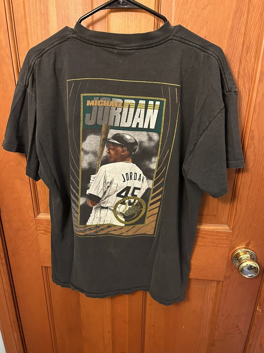 Michael Jordan #45 MLB Nike T-Shirt Size XL 90s Vintage Black Baseball