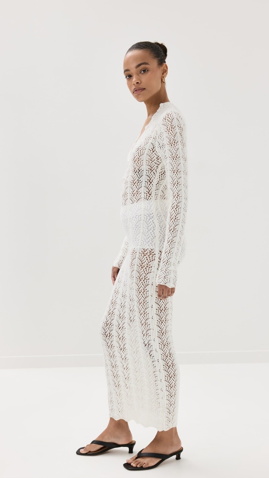 Lioness Soiree Maxi Dress white Porcelain Sz XL NWT$89 Mid-weight sof