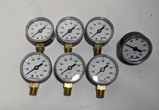 LOT OF 7 Ashcroft 20W1005PH 2" High Pressure Gauge Brass 0/160psi