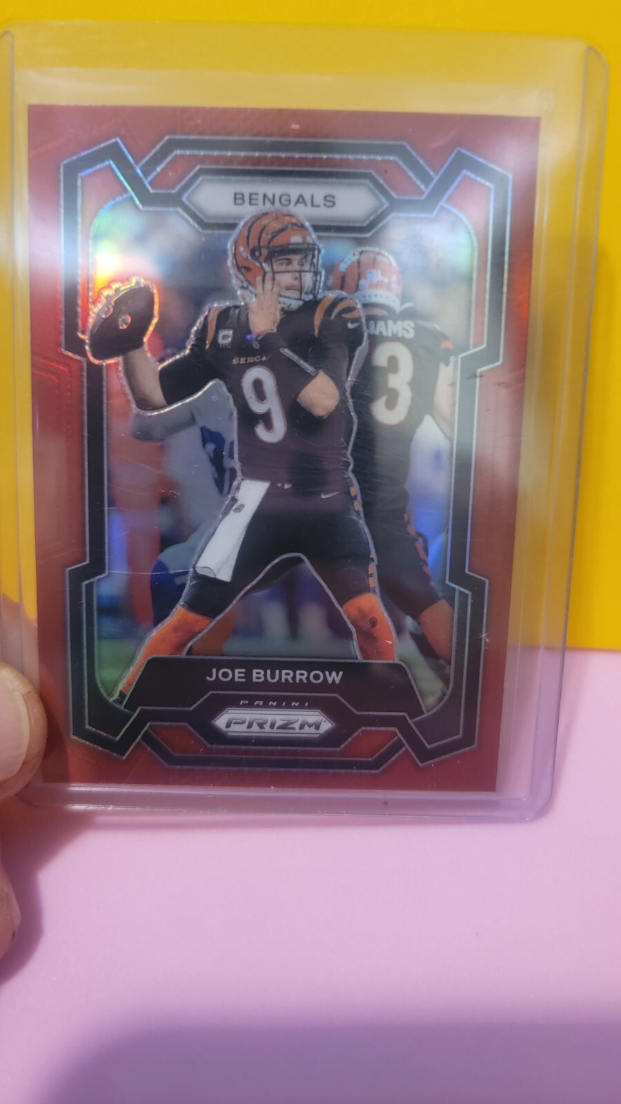 2023 Panini Prizm Joe Burrow Red Retail Prizm SSP Case Hit #57 Bengals