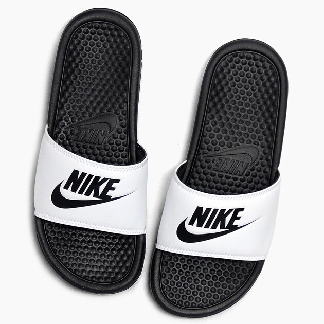 ◆正規品◆NIKE BENASSI JDI SLIDE WHITE◆関税/送料込◆人気◆ 🔥Nike Benassi JDI Slide Sandals White Black Slip On 343880
