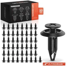 A-Premium 50Pcs 6 mm Nylon Retainer Clips Screw-Type with Closed End for Ford