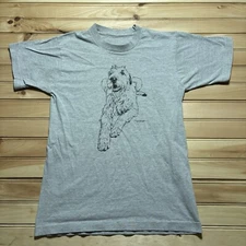 Vintage 80s Coming & Going By Lyco 1987 Double Sided Dog Shirt  - Size S/M