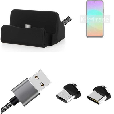 Ladestation für Acer Sospiro A52 Ultra + USB-Typ C u. Micro-USB-Adapter
