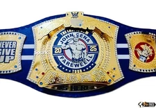 Cena Farewell Tour 2025 Spinner Championship Replica Title Belt 4mm Zinc Adult S