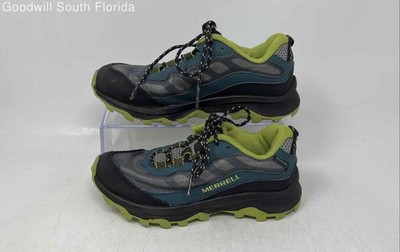 Merrell Boys Moab Speed Low Multicolor Lace-Up Waterproof Sneaker Shoes Size 1M