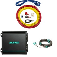 Kicker Marine Amplifier Add-On Kit KMA150.2 2x75W 2-Channel Amp, 8 Gauge Wi...