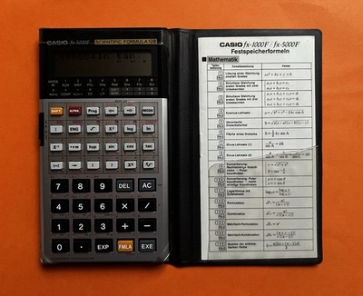 Casio fx-5000F Scientific Alter Vintage Taschenrechner Calculator 80er Sammler