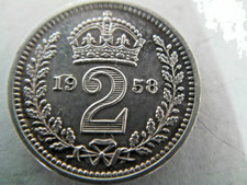 MAUNDY      2 D  1958  QUEEN ELIZABETH 11  NO.259