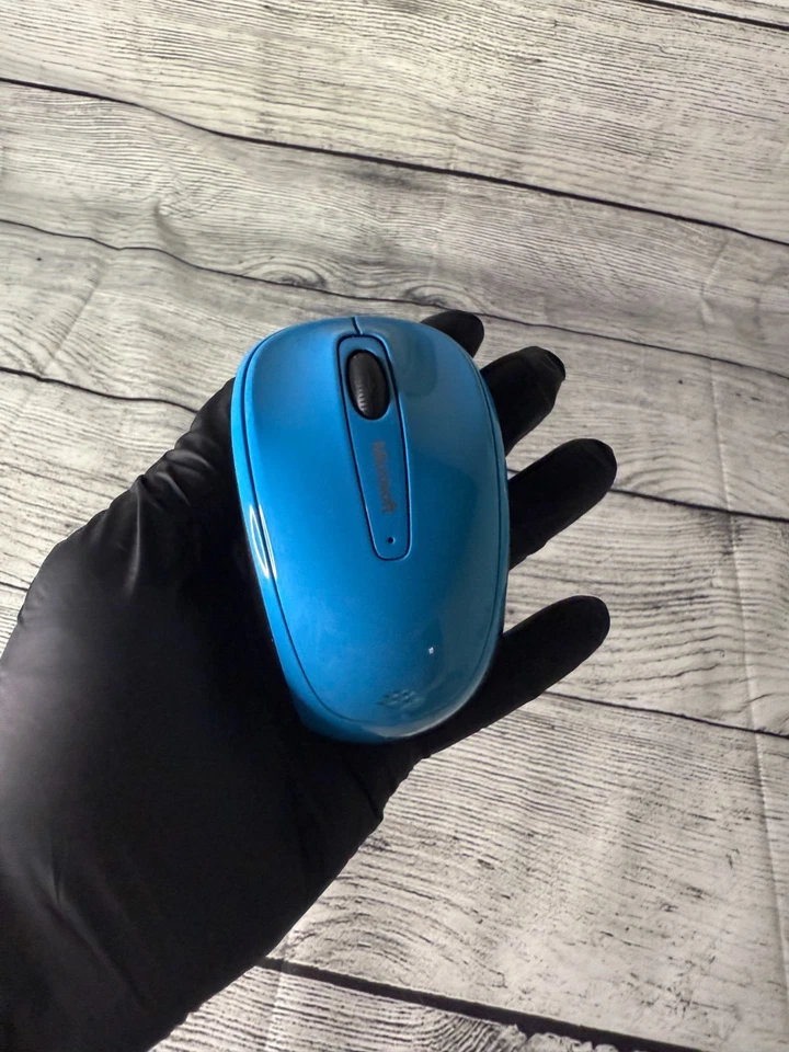 Microsoft 3500 #1427 Wireles Mobile Mouse USB Transceiver 3 Buttons Blue Black - Image 3 of 4